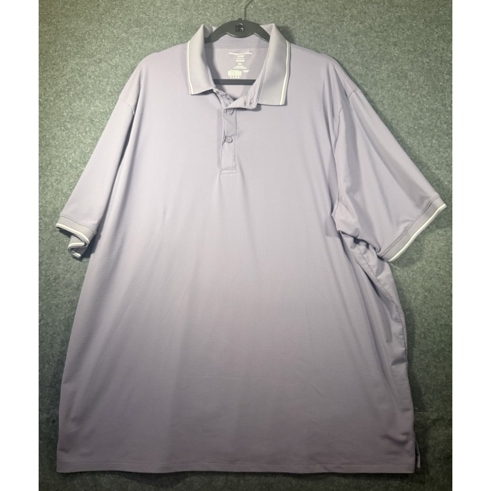 Shaquille O'Neal XLG Active Mens Lavender Performance Golf Polo Shirt 2XLT